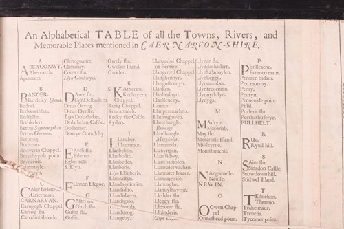 Lot 108 - After John Speed, Caernavon both shire and...