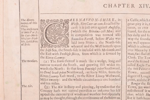 Lot 108 - After John Speed, Caernavon both shire and...