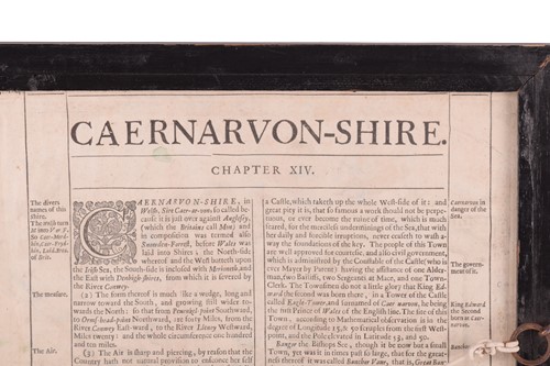 Lot 108 - After John Speed, Caernavon both shire and...