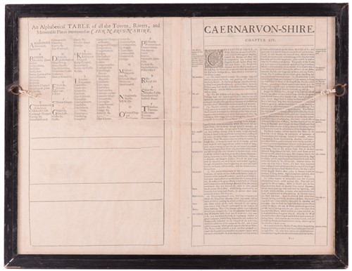 Lot 108 - After John Speed, Caernavon both shire and...