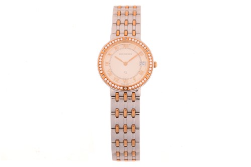 Lot 428 - A Bucherer Jubile ladies bi-colour quartz...