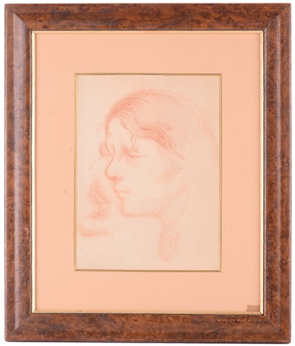 Lot 109 - Eugene Carriere (1849 - 1906), Study of a girl,...