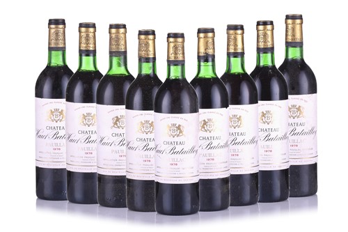 Lot 148 - Ten bottles of Chateau Haut Batailley 5eme Cru...