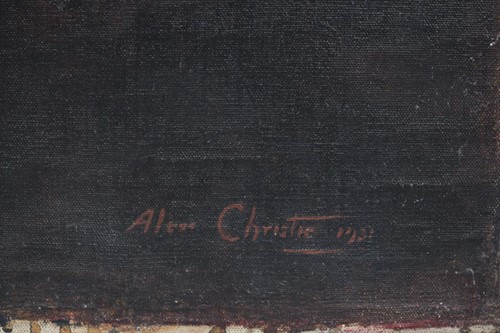 Lot 76 - Alexander Christie (1901-1986), a seated...