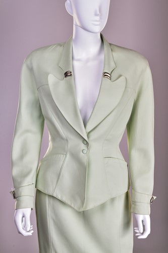 Lot 349 - Thierry Mugler - a two-piece power suit in...