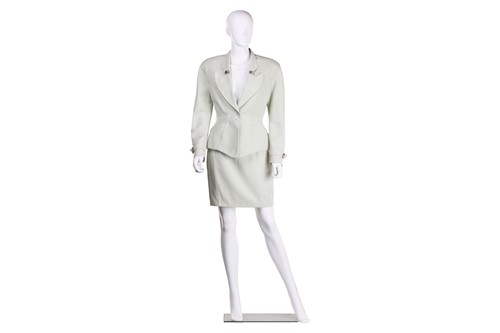 Lot 349 - Thierry Mugler - a two-piece power suit in...