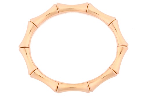 Lot 284 - Gucci - a 'Bamboo' bracelet, a flexible and...