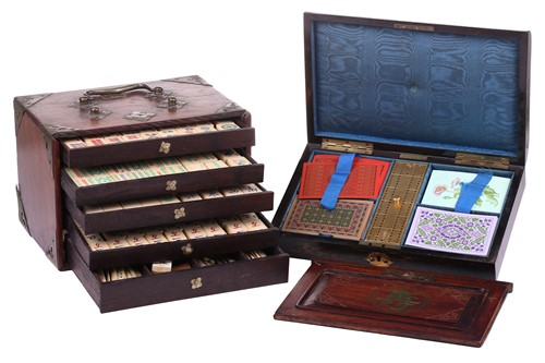 Lot 252 - A Victorian coromandel and brass mounted games...