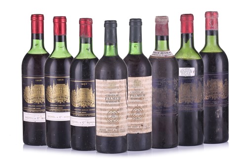 Lot 116 - Eight bottles of Chateau Palmer 3eme Cru...