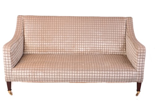 Lot 142 - A Regency style settee, 20th century, well...