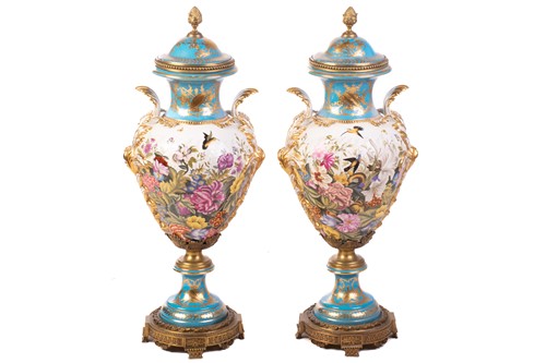 Lot 207 - A pair of very large and impressive Sevres...