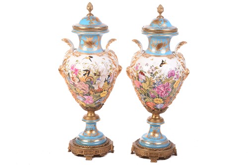 Lot 207 - A pair of very large and impressive Sevres...