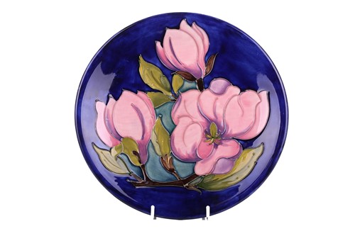 Lot 106 - A pair of Walter Moorcroft circular pottery...