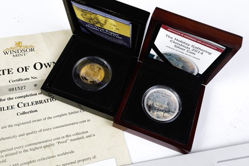 Lot 242 - A Danbury Mint 'The History of Britain' silver...