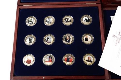 Lot 242 - A Danbury Mint 'The History of Britain' silver...
