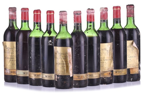 Lot 150 - Ten bottles of Chateau Durfort Vivens 2em Cru...