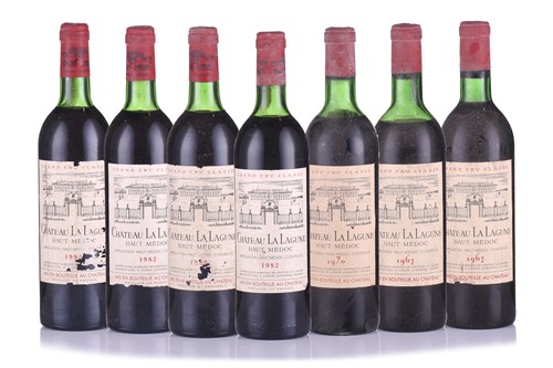Lot 139 - Seven bottles of Chateau La Lagune 3eme Cru...