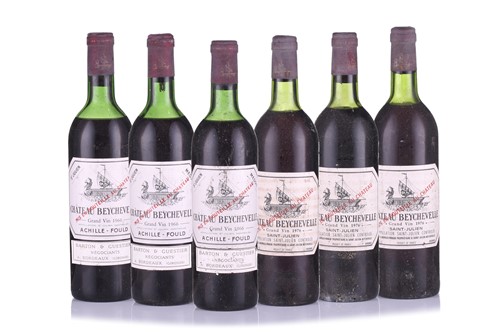Lot 113 - Six bottles of Chateau Beychevelle 5eme Cru...