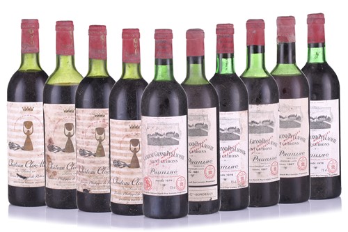 Lot 69 - Ten bottles of Pauillac, comprising four...