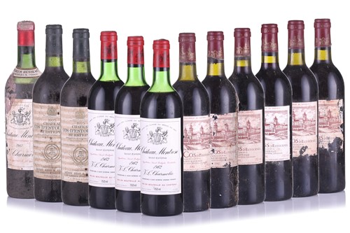 Lot 142 - Twelve bottles of Saint Estephe comprising...
