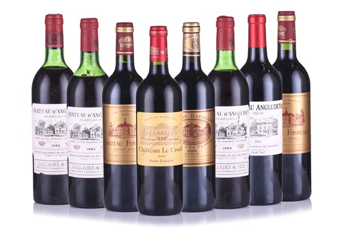 Lot 141 - Eight mixed bottles, comprising four Chateau D'...
