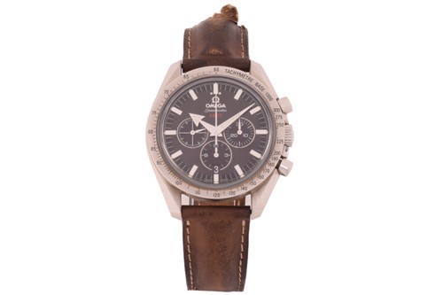 Lot 441 - An Omega 1957 Speedmaster Broad Arrow watch,...