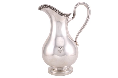 Lot 516 - A Russian silver jug, 20th century, probably...