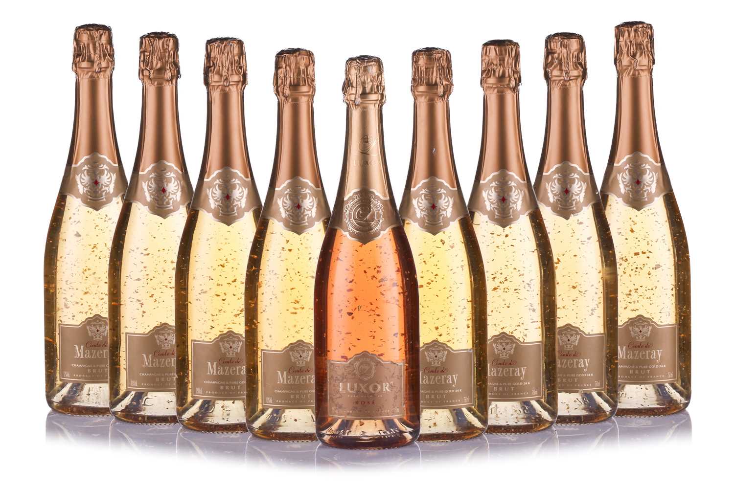 Lot 10 - Eight bottles of Comte de Mazeray Pure Gold...