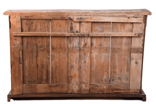 Lot 146 - A carved oak choir front, parts possibly 18th...