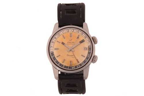 Lot 440 - An Enicar Sherpa Jet automatic stainless steel...