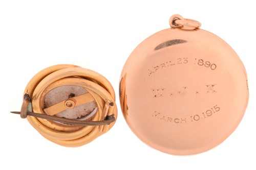 Lot 283 - A guilloché enamel locket and a Victorian...