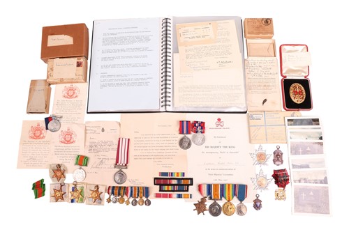Lot A large collection of medals related to the...