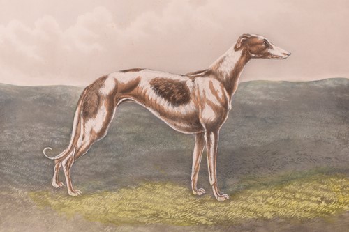 Lot 93 - After Edwin Henry Hunt, a pair of greyhound...