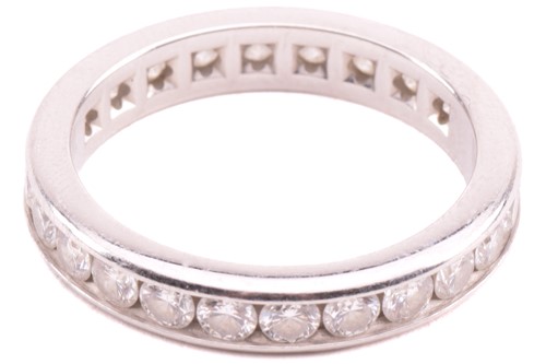 Lot 96 - A Tiffany and Co. diamond eternity ring, set...