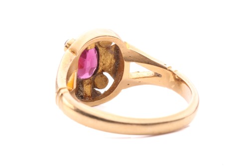 Lot 72 - A Victorian garnet ring, set with an almandine...