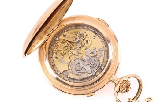 Lot 452 - An Audemars Freres full hunter chronograph...