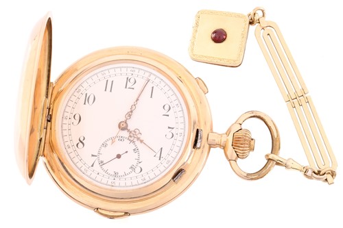 Lot 452 - An Audemars Freres full hunter chronograph...