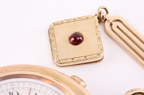 Lot 452 - An Audemars Freres full hunter chronograph...