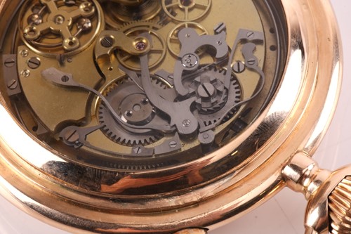 Lot 452 - An Audemars Freres full hunter chronograph...