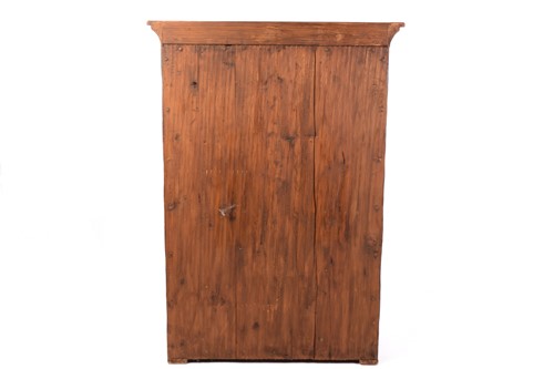 Lot 142 - A Swiss Folk Art naive painted cupboard/hutch,...