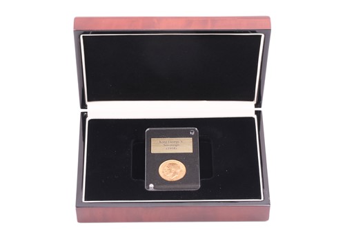 Lot 331 - A 1918 gold Sovereign in a presentation case