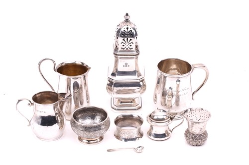 Lot 508 - A collection of small silver items comprising...