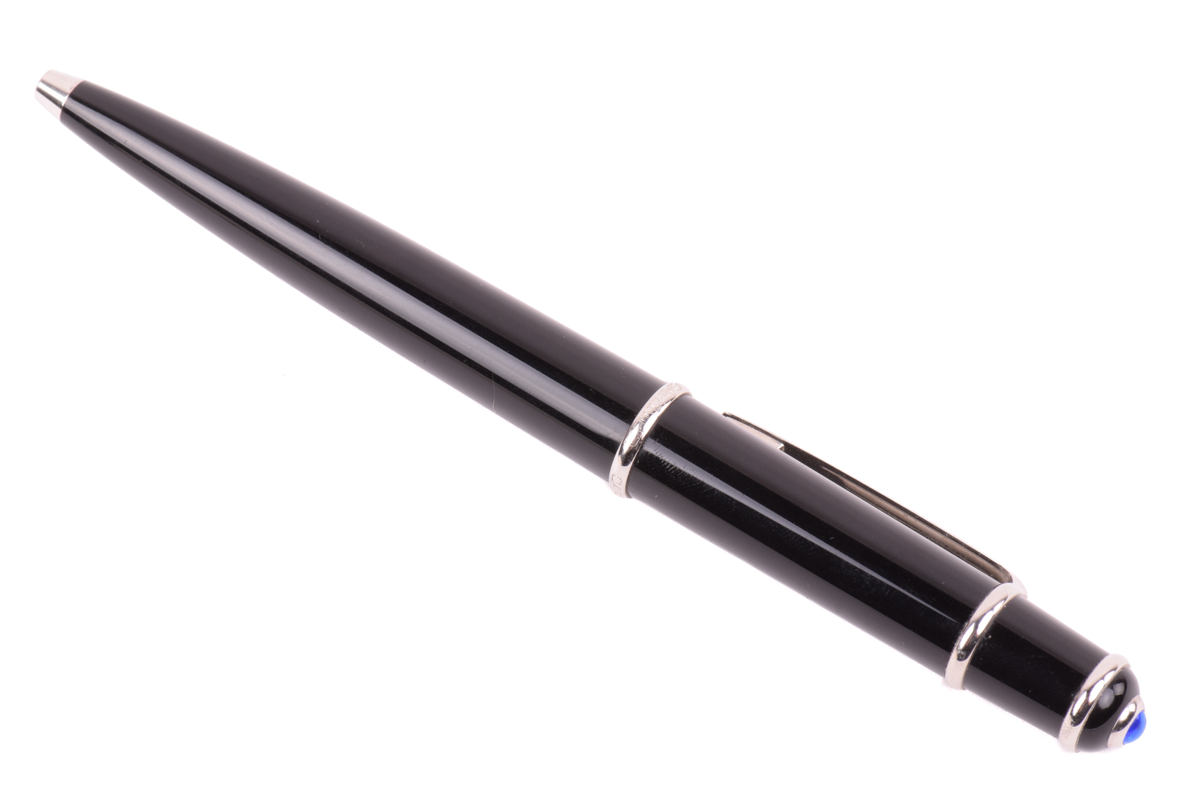 Lot 359 A Cartier Diabolo ballpoint pen with black