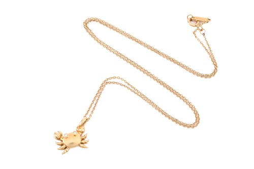 Lot 21 - Tiffany & Co. - an 18ct yellow gold crab charm...