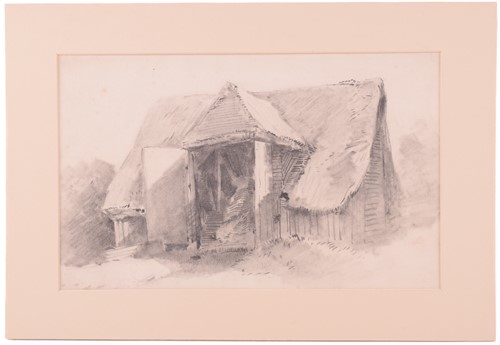 Lot 68 - Paul Sandby Munn (1773-1845), 'Old Cottage,...