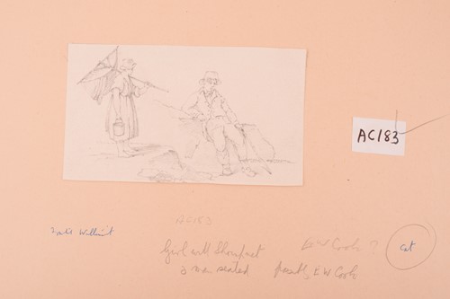 Lot 68 - Paul Sandby Munn (1773-1845), 'Old Cottage,...