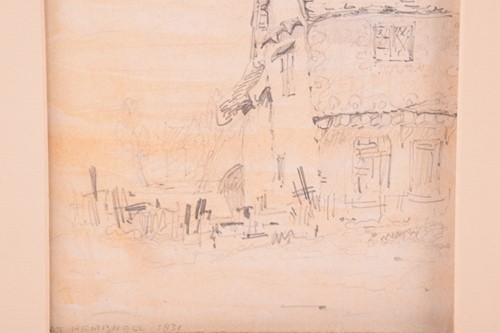Lot 68 - Paul Sandby Munn (1773-1845), 'Old Cottage,...