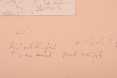Lot 68 - Paul Sandby Munn (1773-1845), 'Old Cottage,...