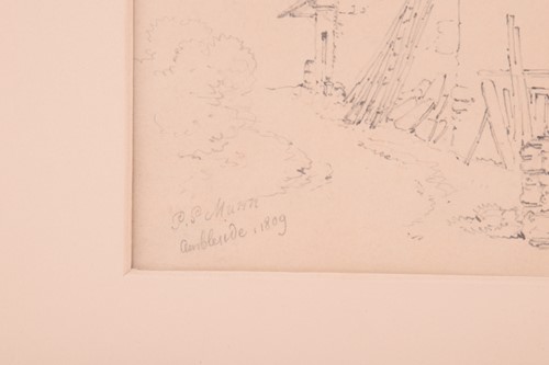 Lot 68 - Paul Sandby Munn (1773-1845), 'Old Cottage,...