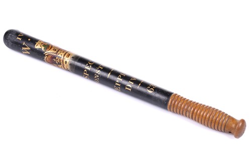 Lot 263 - A William IV 'Parker of Holborn' truncheon,...